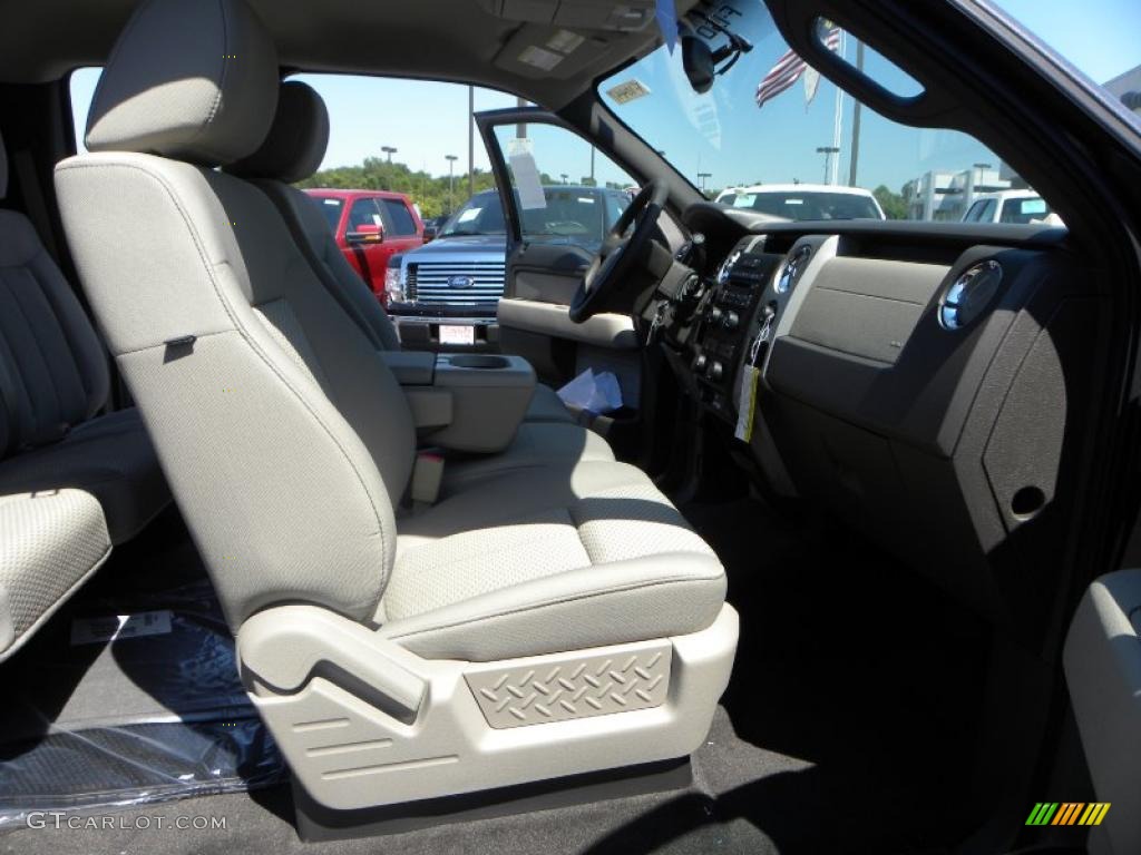 2010 F150 XLT SuperCab - Sterling Grey Metallic / Medium Stone photo #12