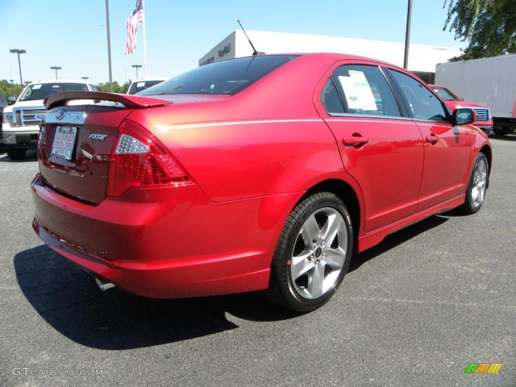 2010 Fusion Sport - Red Candy Metallic / Charcoal Black/Sport Red photo #3