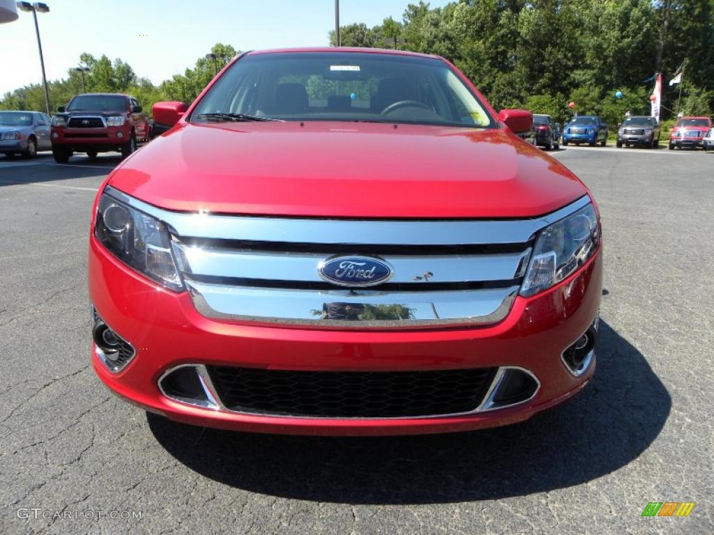 2010 Fusion Sport - Red Candy Metallic / Charcoal Black/Sport Red photo #6