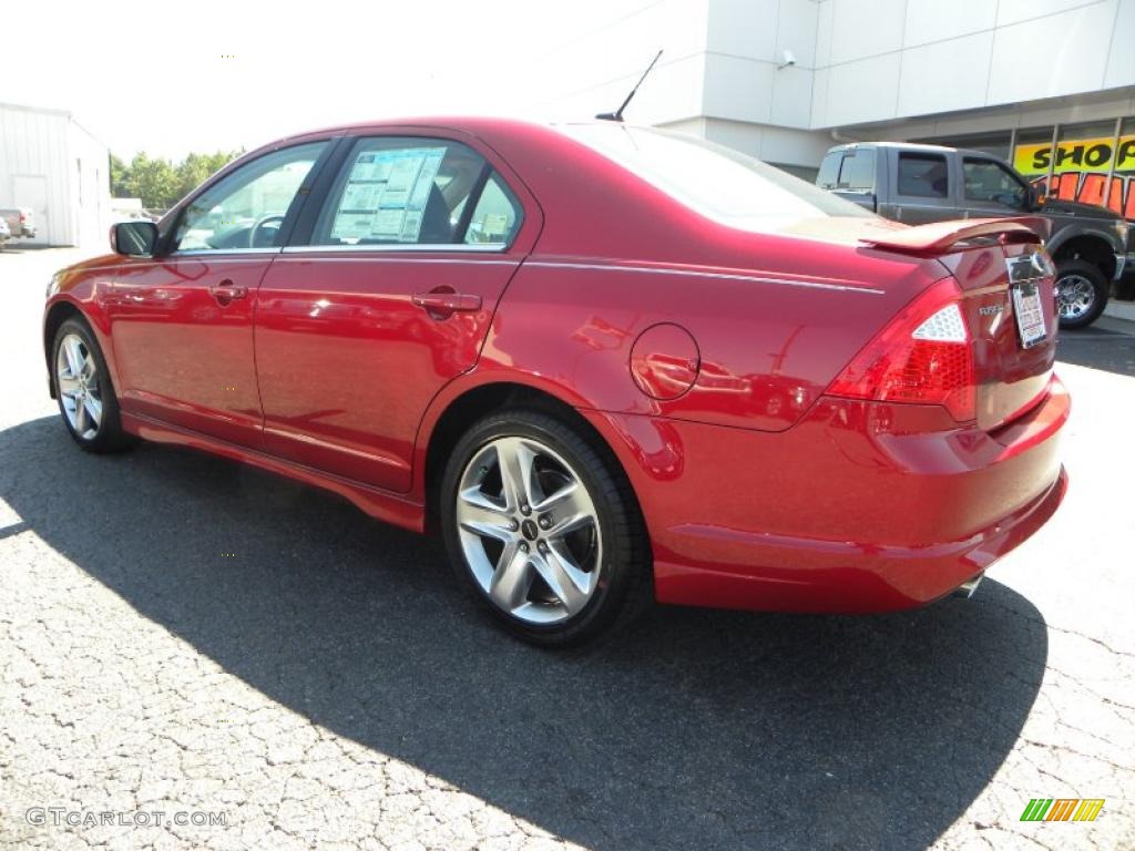 2010 Fusion Sport - Red Candy Metallic / Charcoal Black/Sport Red photo #25