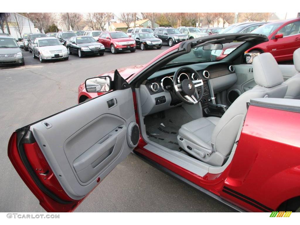 2007 Mustang V6 Premium Convertible - Redfire Metallic / Light Graphite photo #11
