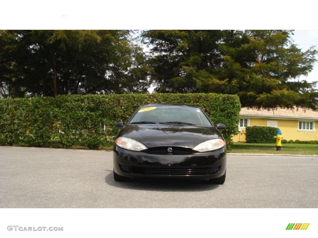 2002 Cougar V6 Coupe - Black / Dark Graphite photo #4