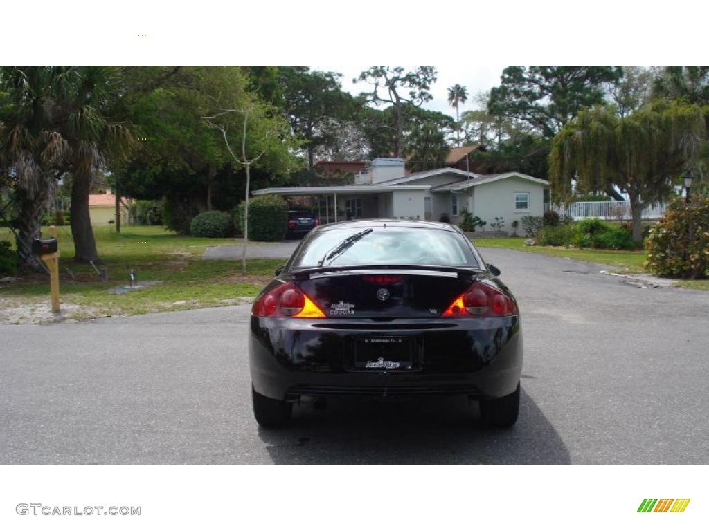 2002 Cougar V6 Coupe - Black / Dark Graphite photo #5