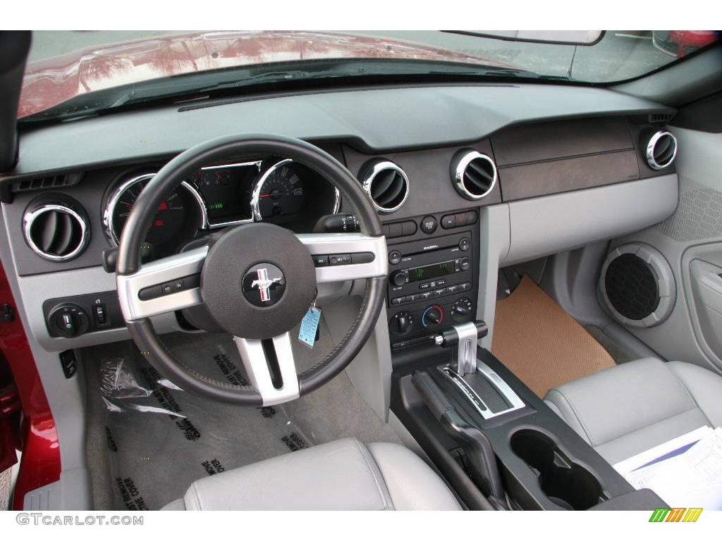 2007 Mustang V6 Premium Convertible - Redfire Metallic / Light Graphite photo #14