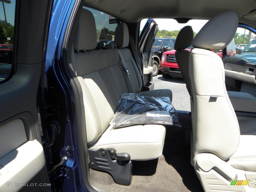 2010 F150 XLT SuperCab - Dark Blue Pearl Metallic / Medium Stone photo #10