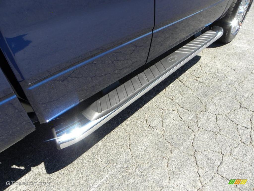 2010 F150 XLT SuperCab - Dark Blue Pearl Metallic / Medium Stone photo #12
