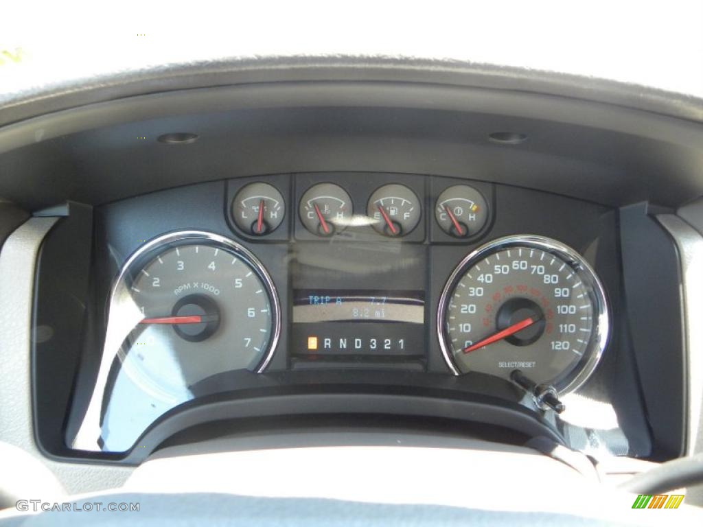 2010 F150 XLT SuperCab - Dark Blue Pearl Metallic / Medium Stone photo #17