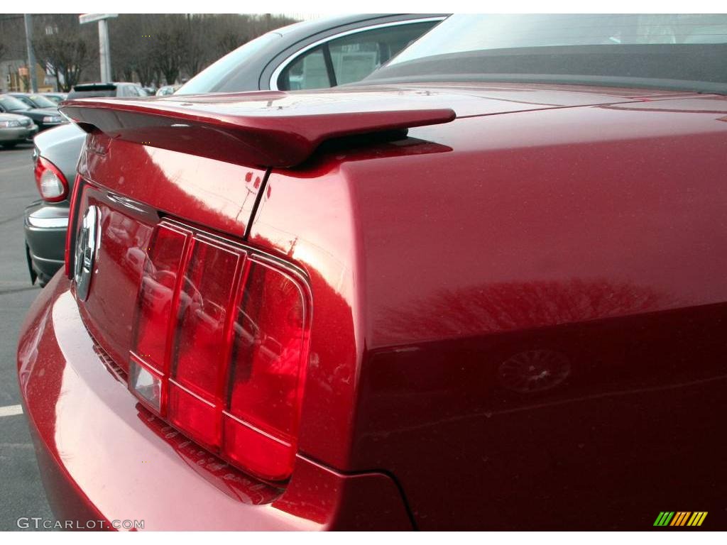 2007 Mustang V6 Premium Convertible - Redfire Metallic / Light Graphite photo #18