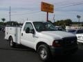 Oxford White 2005 Ford F250 Super Duty XL Regular Cab Chassis Utility