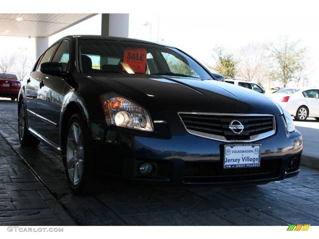 2007 Maxima 3.5 SE - Majestic Blue Metallic / Charcoal photo #27