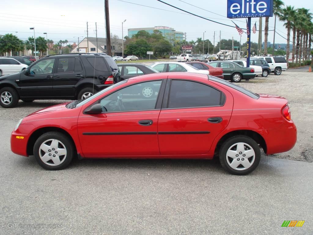 2003 Neon SE - Flame Red / Dark Slate Gray photo #2