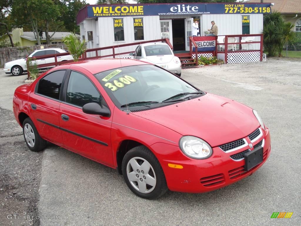 2003 Neon SE - Flame Red / Dark Slate Gray photo #7