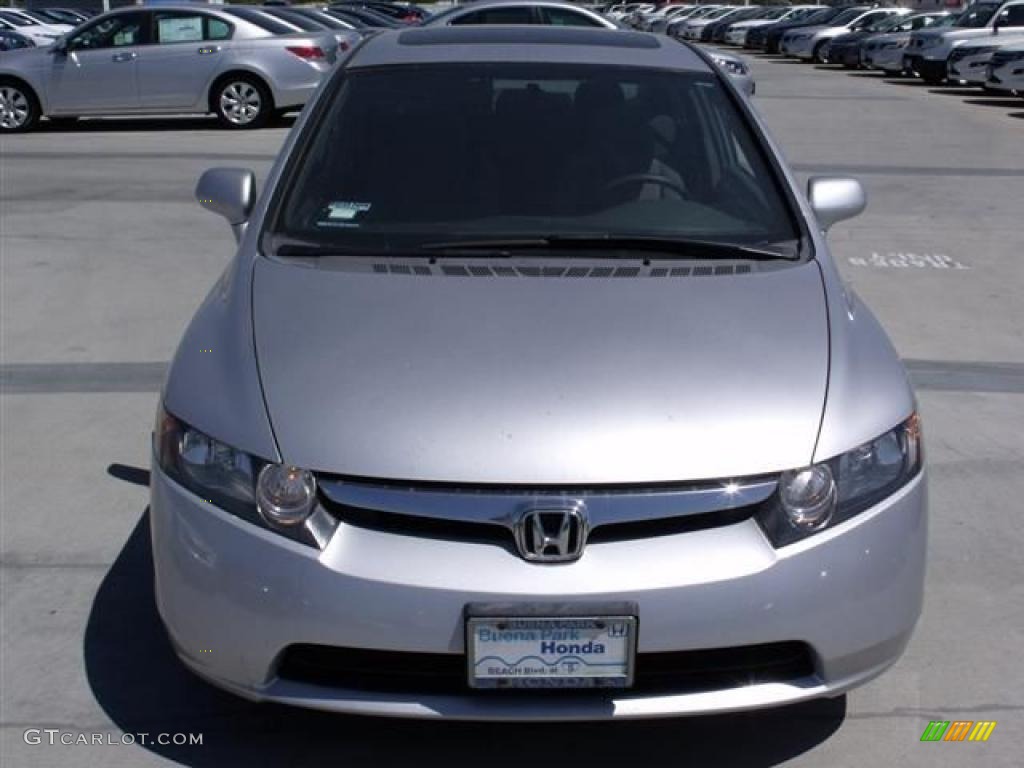 2006 Civic EX Sedan - Alabaster Silver Metallic / Gray photo #2