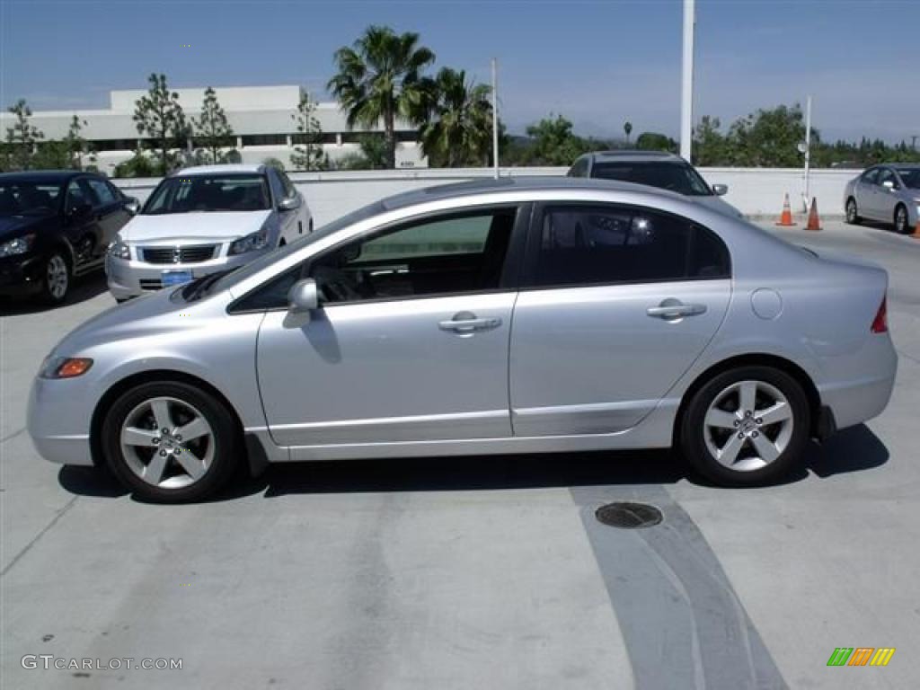 2006 Civic EX Sedan - Alabaster Silver Metallic / Gray photo #4
