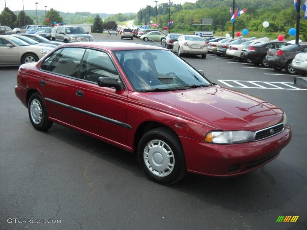 1997 Ruby Pearl Subaru Legacy L Sedan 32391362 Photo 3 Car Color Galleries