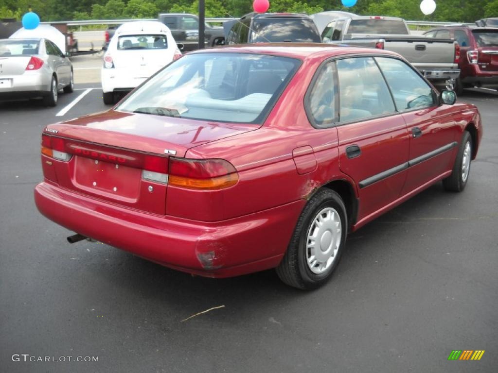 1997 Legacy L Sedan - Ruby Pearl / Grey photo #5