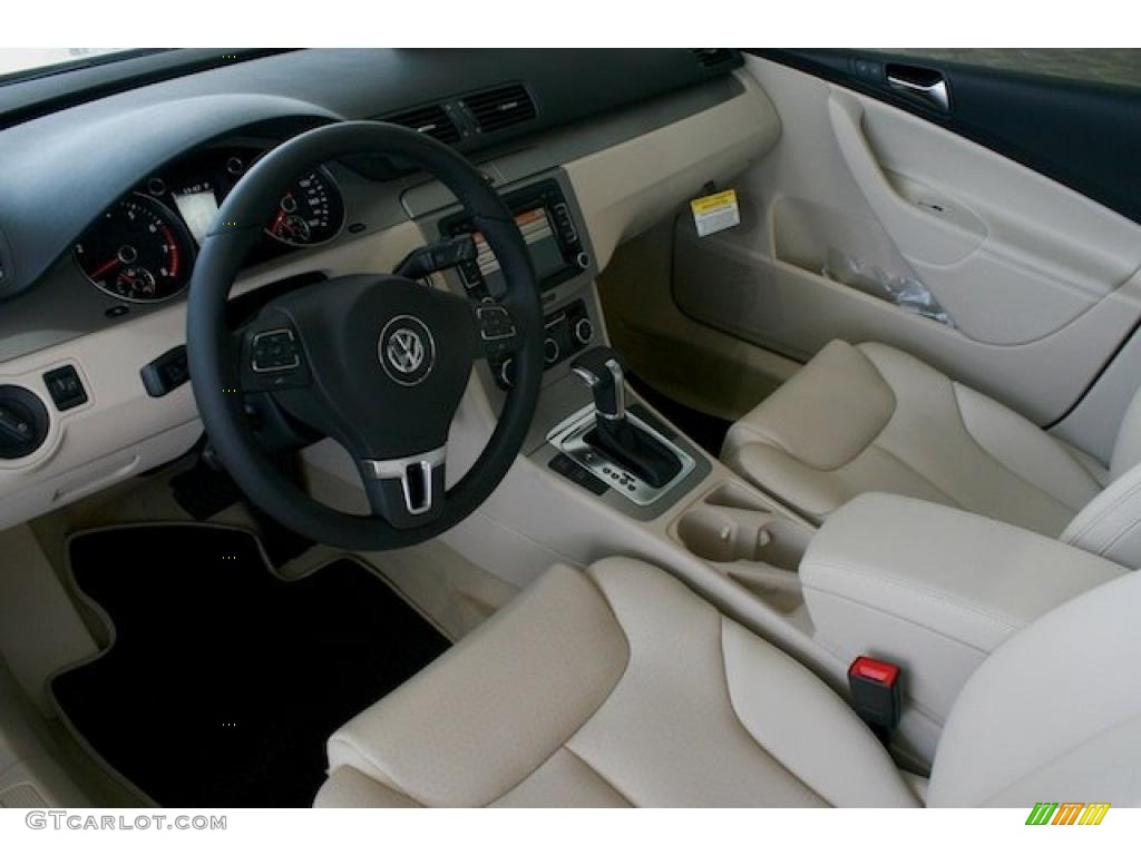 2010 Passat Komfort Wagon - White Gold Metallic / Cornsilk Beige photo #14