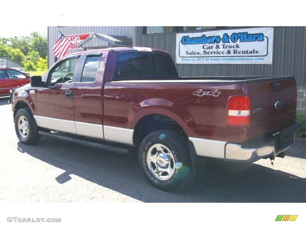 2006 F150 XLT SuperCab 4x4 - Dark Toreador Red Metallic / Medium/Dark Flint photo #11