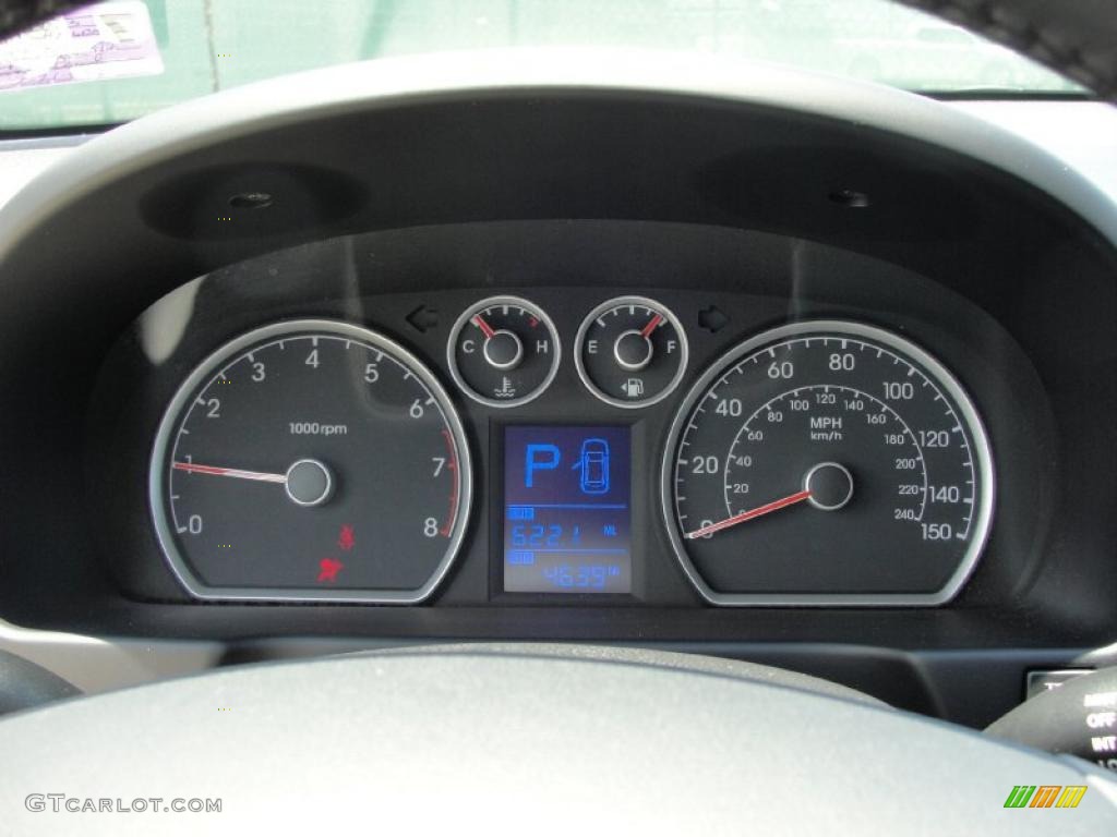 2009 Elantra Touring - Quicksilver / Black photo #44
