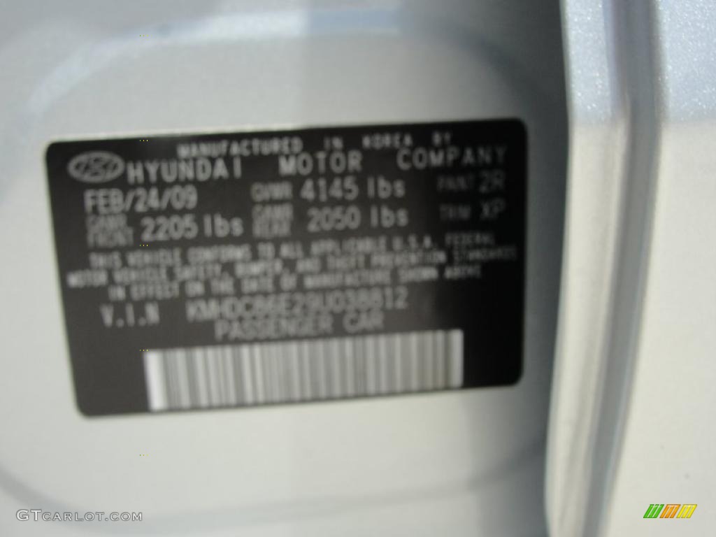 2009 Elantra Touring - Quicksilver / Black photo #47