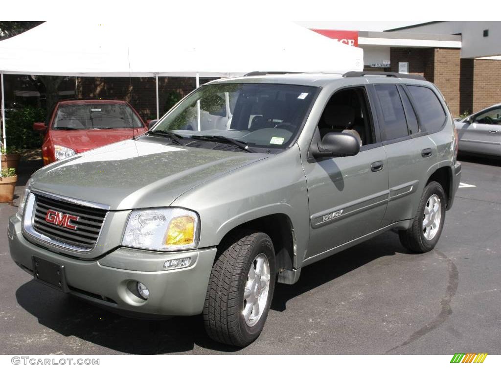 2004 Envoy SLE 4x4 - Silver Green Metallic / Medium Pewter photo #1