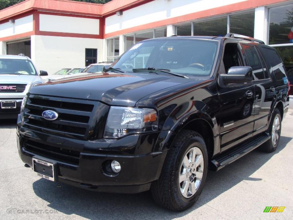 2007 Expedition Limited 4x4 - Black / Charcoal Black photo #1