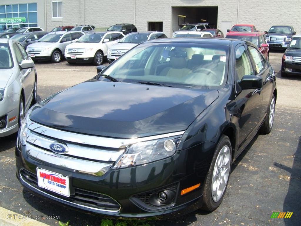 2010 Fusion SE - Atlantis Green Metallic / Medium Light Stone photo #1