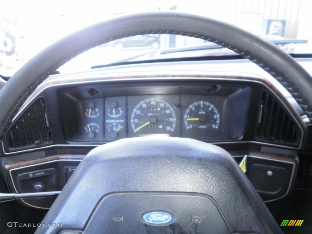 1991 F150 Lariat Regular Cab 4x4 - Dark Grey Metallic / Dark Charcoal photo #11