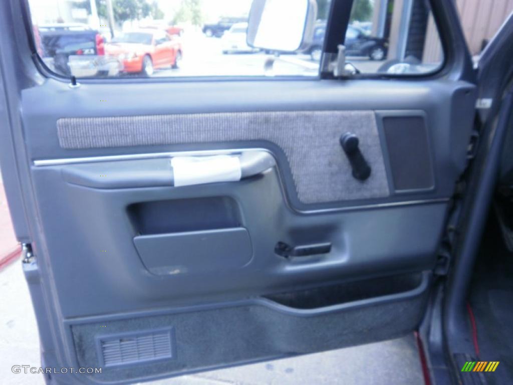 1991 F150 Lariat Regular Cab 4x4 - Dark Grey Metallic / Dark Charcoal photo #18