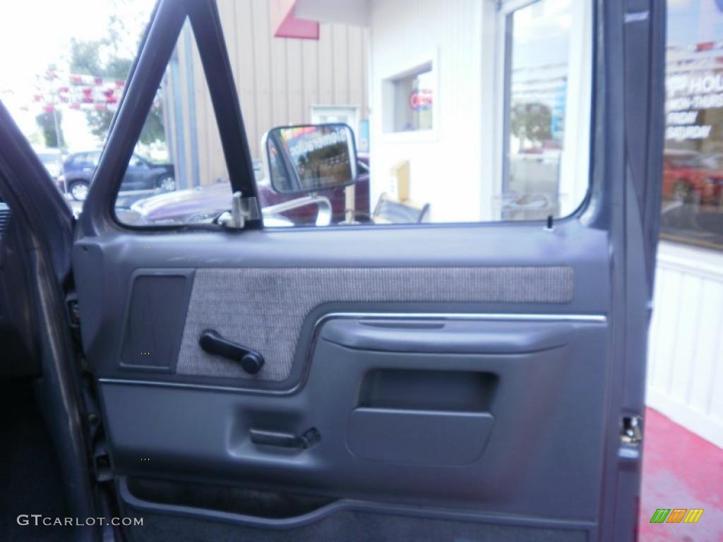1991 F150 Lariat Regular Cab 4x4 - Dark Grey Metallic / Dark Charcoal photo #19