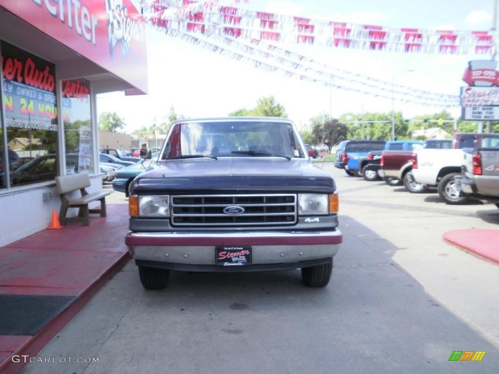 1991 F150 Lariat Regular Cab 4x4 - Dark Grey Metallic / Dark Charcoal photo #21