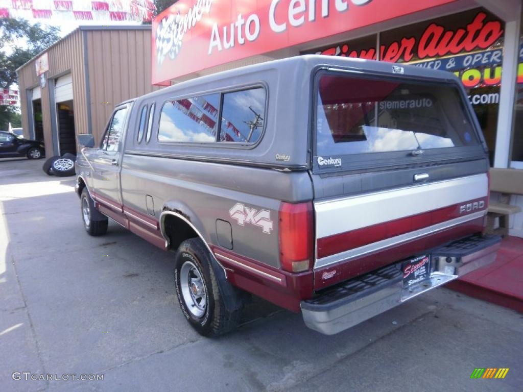 1991 F150 Lariat Regular Cab 4x4 - Dark Grey Metallic / Dark Charcoal photo #25