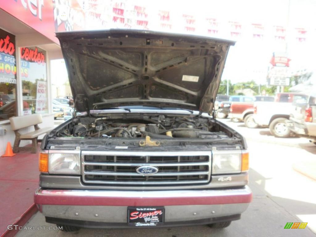 1991 F150 Lariat Regular Cab 4x4 - Dark Grey Metallic / Dark Charcoal photo #29