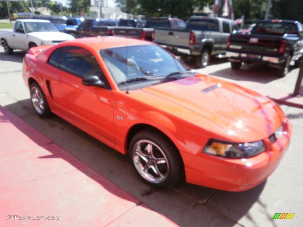 2000 Mustang GT Coupe - Performance Red / Dark Charcoal photo #3