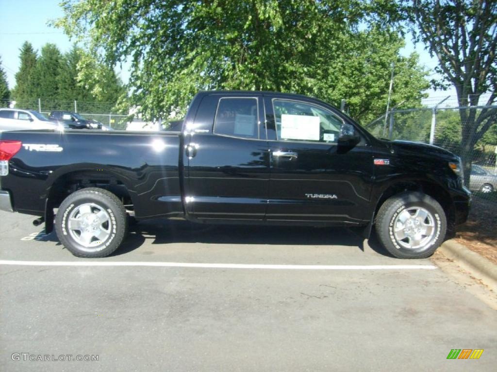 2010 Tundra Limited Double Cab 4x4 - Black / Red Rock photo #2