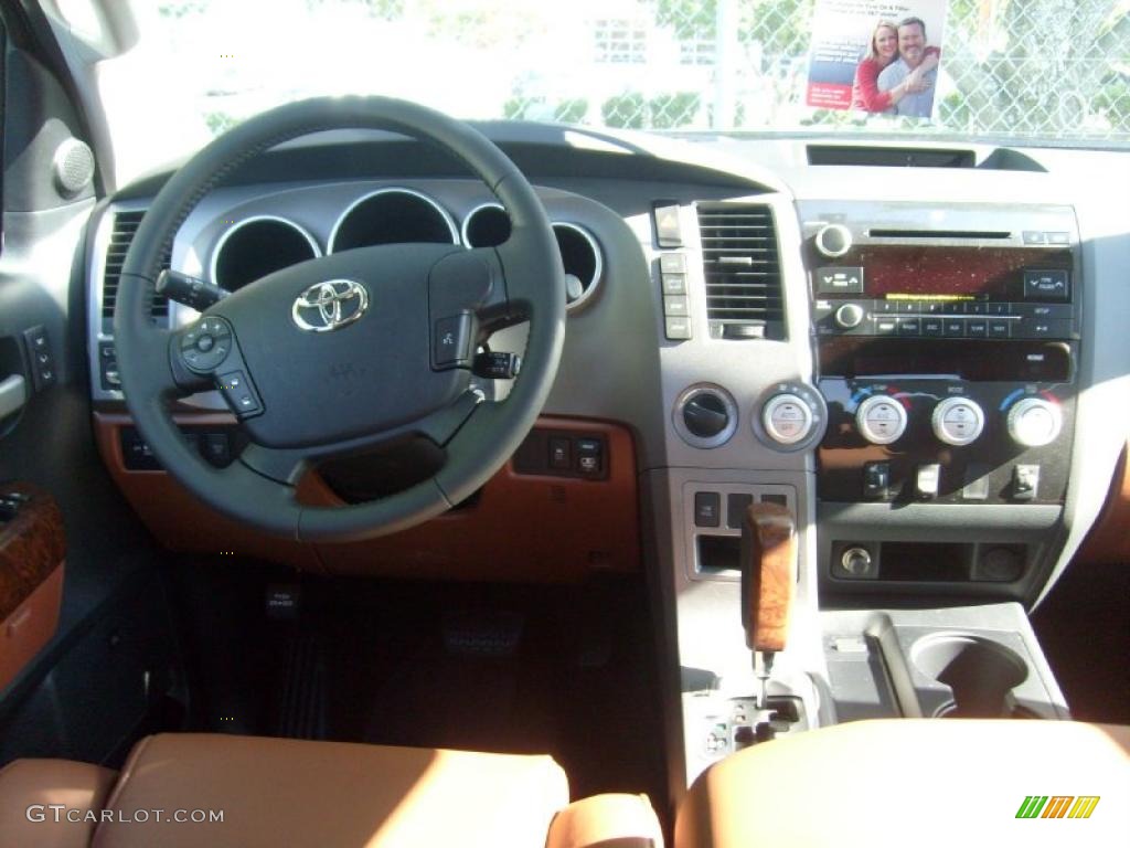 2010 Tundra Limited Double Cab 4x4 - Black / Red Rock photo #3