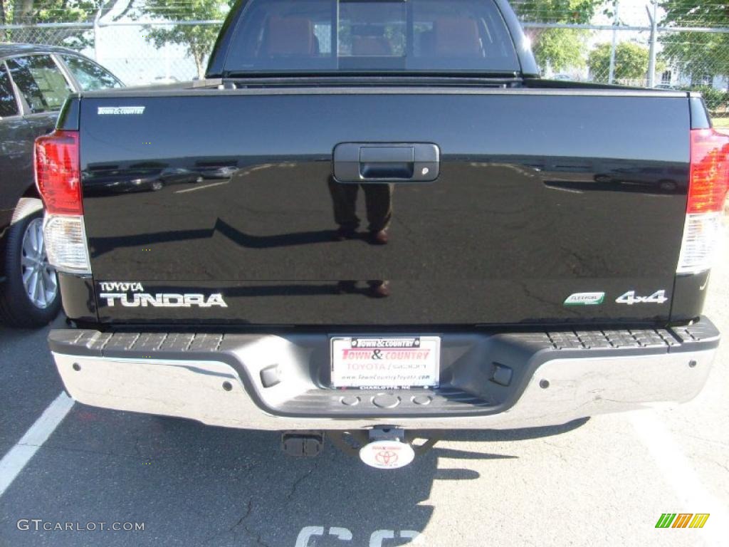 2010 Tundra Limited Double Cab 4x4 - Black / Red Rock photo #23