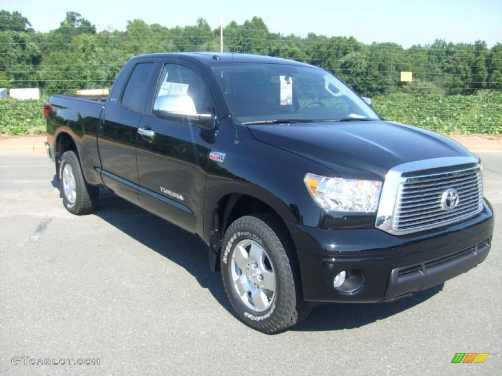 2010 Tundra Limited Double Cab 4x4 - Black / Red Rock photo #25