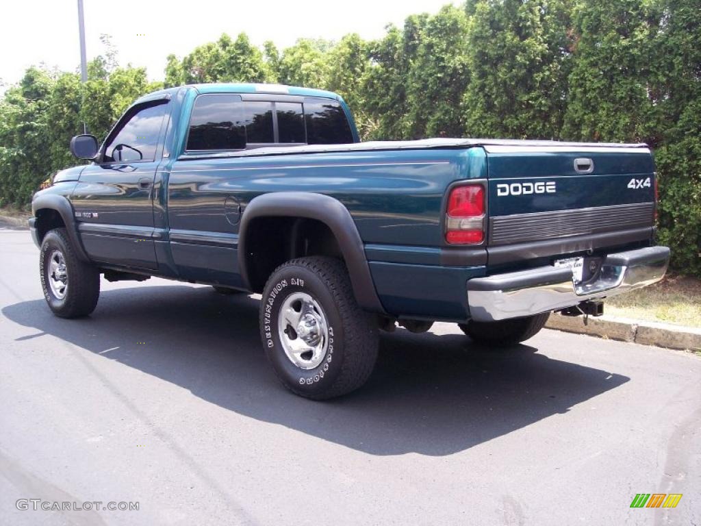 1998 Ram 1500 Laramie SLT Regular Cab 4x4 - Emerald Green Pearl / Gray photo #17