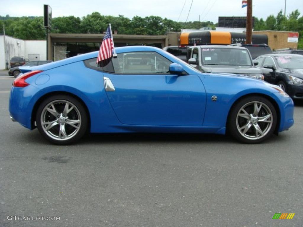 2009 370Z Sport Touring Coupe - Monterey Blue / Persimmon Leather photo #4