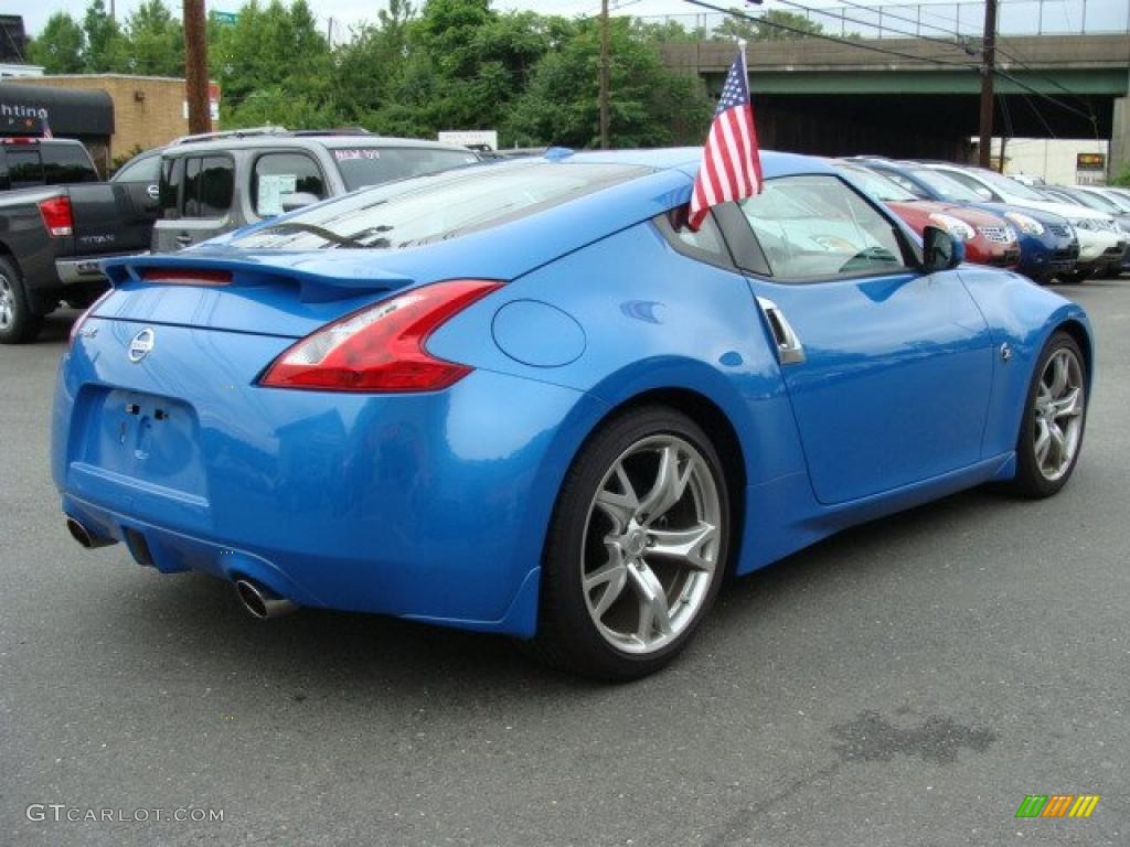 2009 370Z Sport Touring Coupe - Monterey Blue / Persimmon Leather photo #5