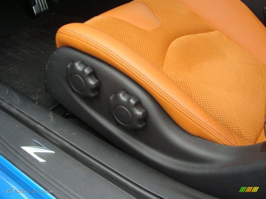 2009 370Z Sport Touring Coupe - Monterey Blue / Persimmon Leather photo #12