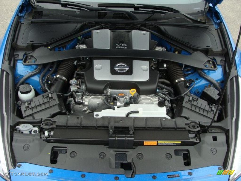 2009 370Z Sport Touring Coupe - Monterey Blue / Persimmon Leather photo #30