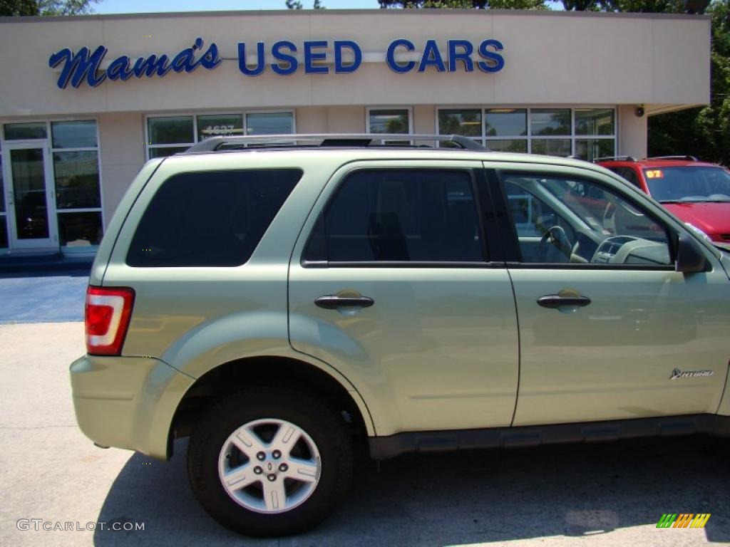2009 Escape Hybrid 4WD - Kiwi Green Metallic / Stone photo #37