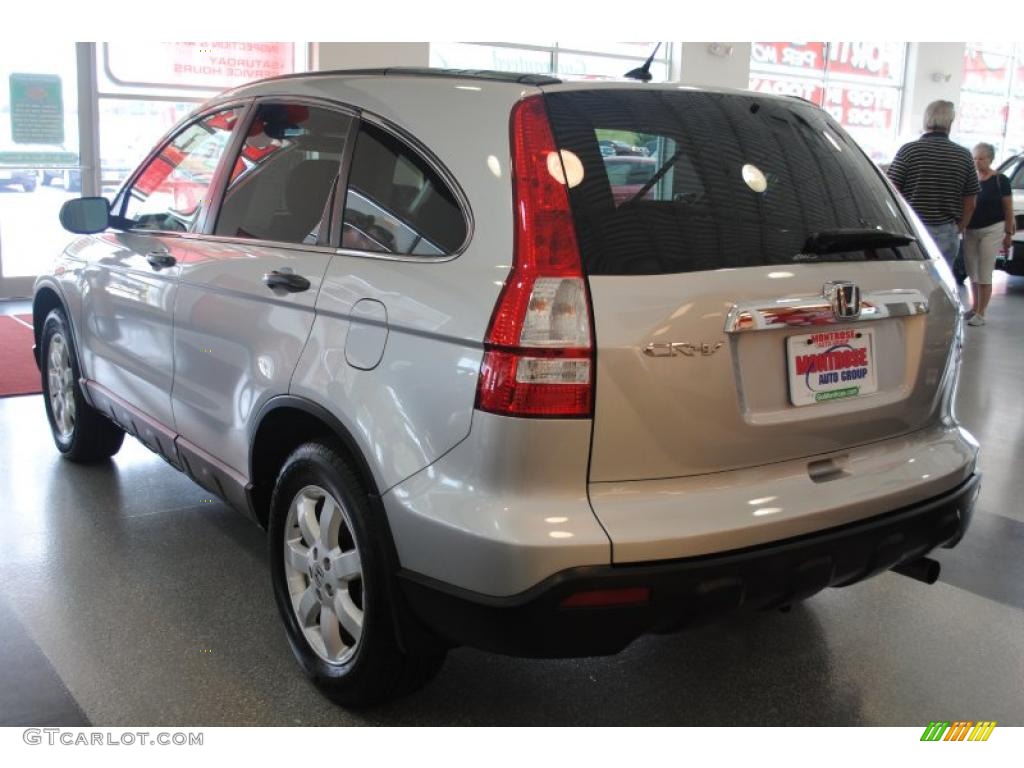 2009 CR-V EX 4WD - Alabaster Silver Metallic / Black photo #5