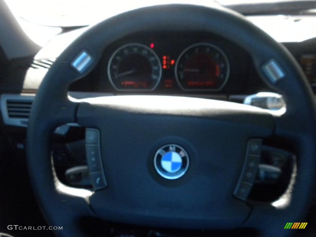 2008 7 Series 750i Sedan - Titanium Silver Metallic / Black photo #17