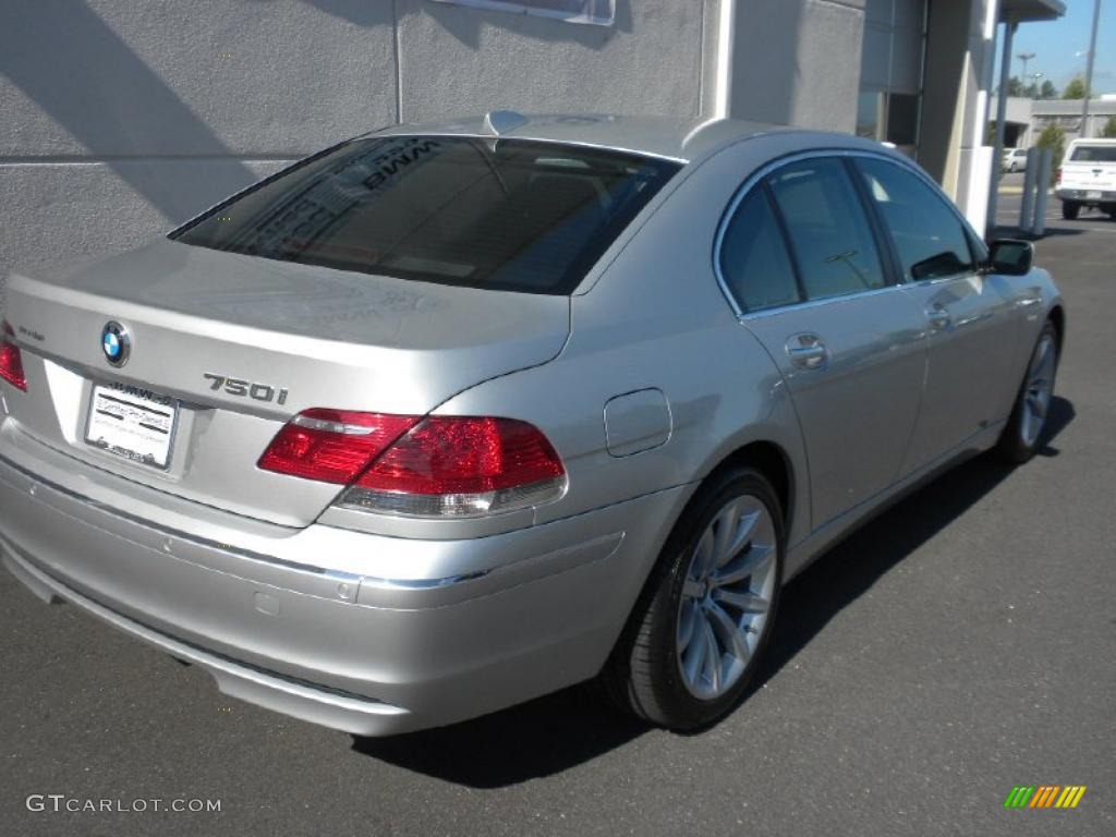 2008 7 Series 750i Sedan - Titanium Silver Metallic / Black photo #26