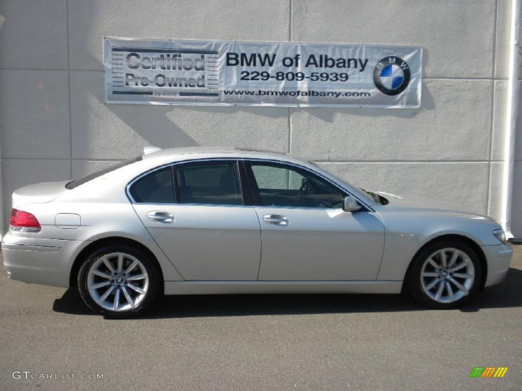 2008 7 Series 750i Sedan - Titanium Silver Metallic / Black photo #27