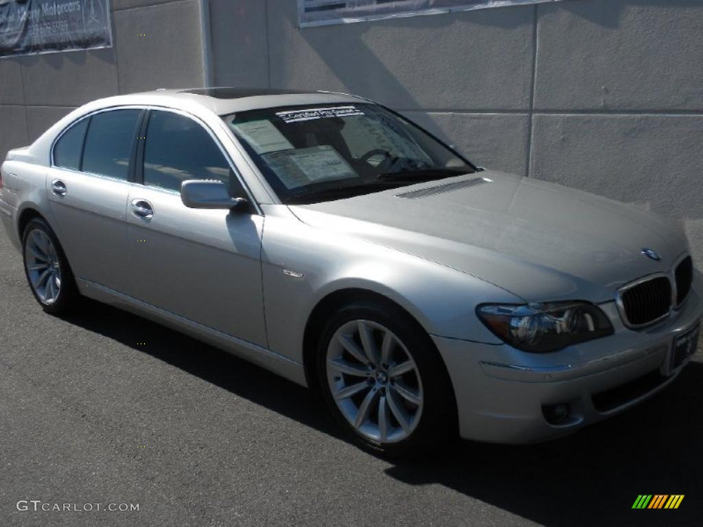2008 7 Series 750i Sedan - Titanium Silver Metallic / Black photo #28