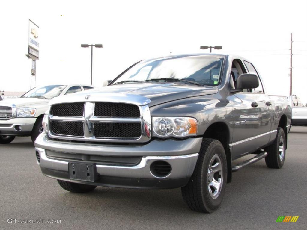 2005 Ram 1500 SLT Quad Cab 4x4 - Mineral Gray Metallic / Dark Slate Gray photo #2